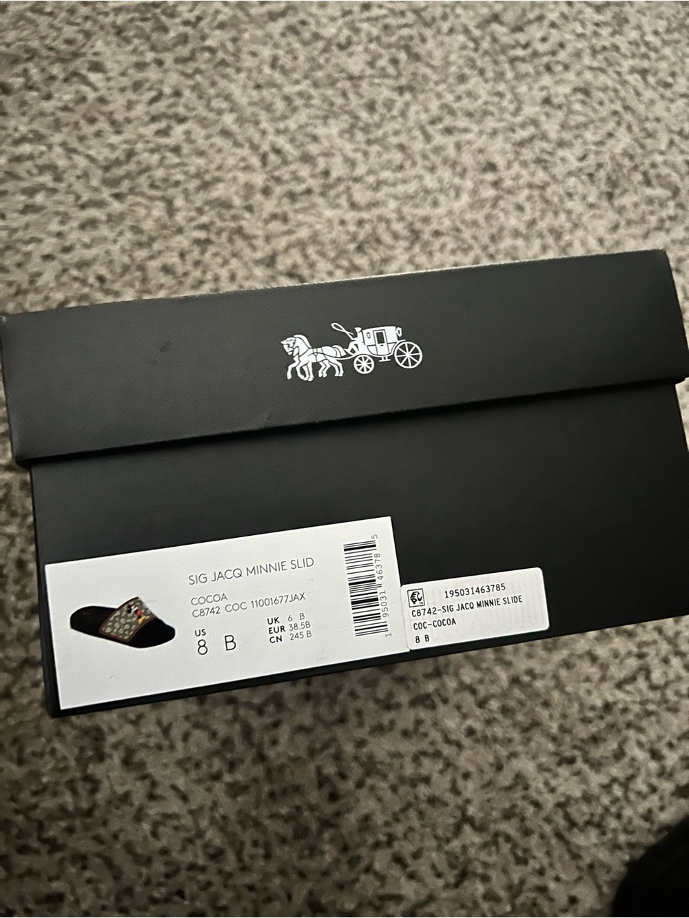 Coach Black Box with White Horse & Carriage Logo
